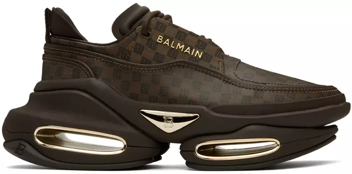 Balmain Коричневые кроссовки B-Bold