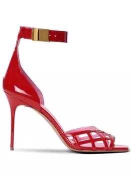 Balmain лакированные босоножки Uma, красный