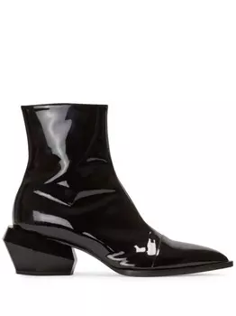 Balmain лакированные ботинки Billy, черный