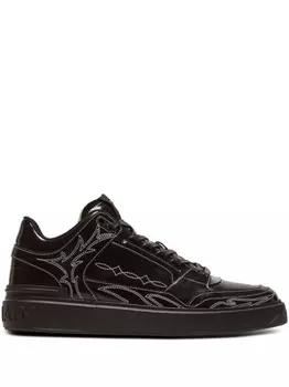Balmain лакированные кроссовки B-Court, черный