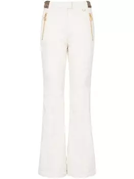 Balmain лыжные брюки с монограммой, белый