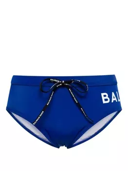 Balmain плавки с логотипом, синий