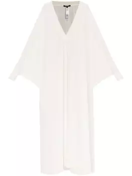 Balmain полупрозрачное пляжное платье, белый