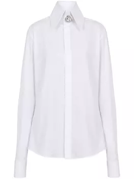 Balmain поплиновая рубашка, белый