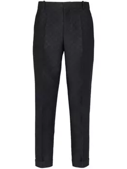 Balmain прямые брюки строгого кроя, черный