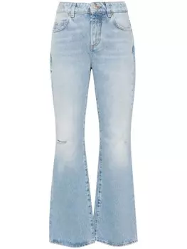 Balmain расклешенные джинсы средней посадки, синий