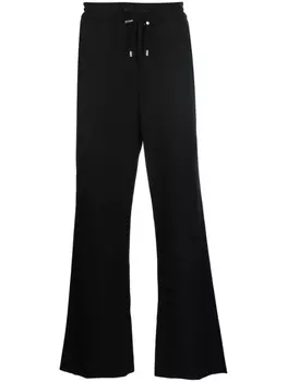 Balmain широкие брюки из необработанной шерсти, черный