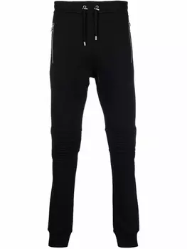 Balmain спортивные брюки с тисненым логотипом, черный