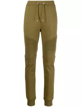Balmain спортивные брюки со вставками, зеленый