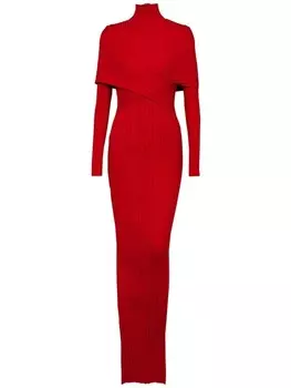 Balmain трикотажное платье, красный