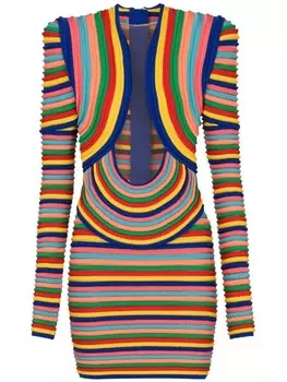 Balmain трикотажное платье, желтый