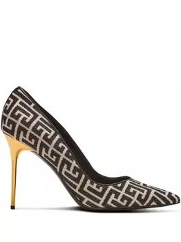 Balmain туфли Ruby 95 с монограммой, черный