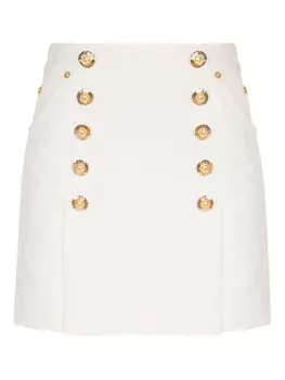 Balmain юбка из канваса, белый