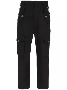 Balmain укороченные брюки карго, черный