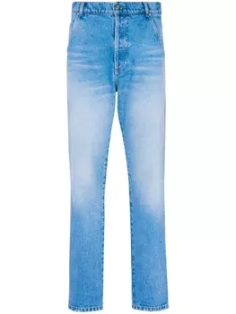 Balmain узкие джинсы низкой посадки, синий