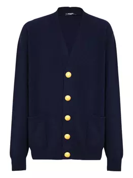 Balmain вязаный кардиган, синий