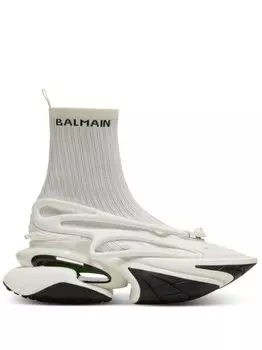 Balmain высокие кроссовки Unicorn, белый