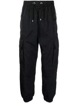 Balmain зауженные брюки карго, черный