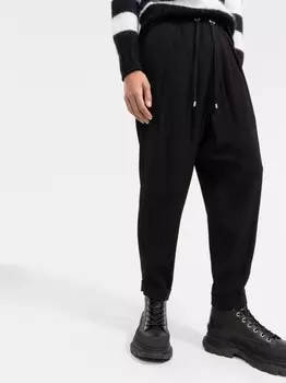 Balmain зауженные спортивные брюки, черный