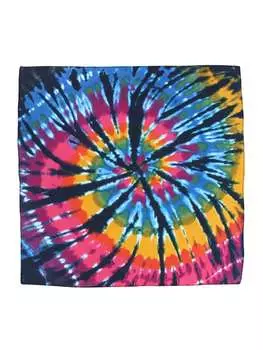 Бандана хлопковая CTM Dark Storm Tie Dye, многоцветный