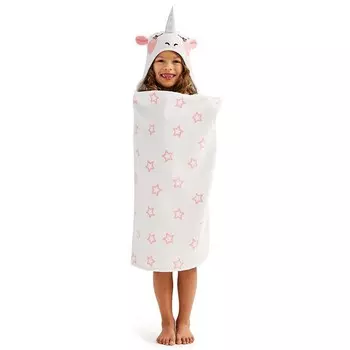 Банный халат с капюшоном The Big One Kids Unicorn, цвет White Unicorn