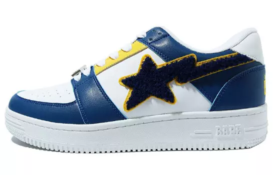 BAPE Bape Sta Low Patched Navy A Bathing Ape