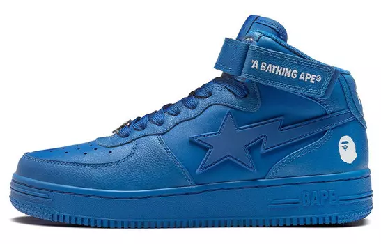 BAPE Bape Sta Mid Blue A Bathing Ape