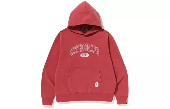 BAPE Batihng Ape свободный крой пуловер с капюшоном A Bathing Ape, красный