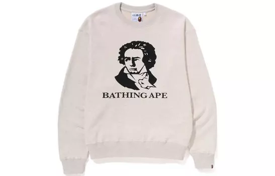 BAPE Classic Bathing Ape Beethoven свободный крой круглый вырез SS23 A Bathing Ape, черный