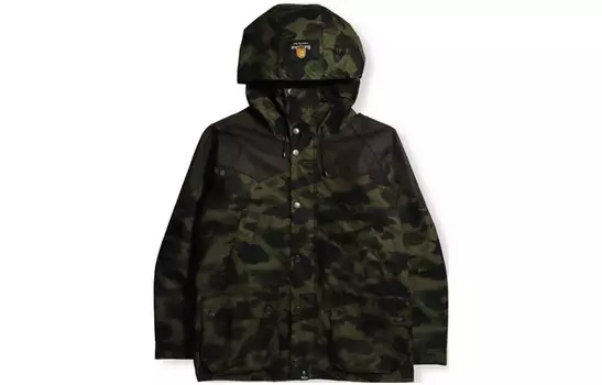 BAPE Куртка Barbour мужская зеленая A Bathing Ape, зеленый