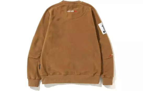 BAPE Polartech Wide Fit Crewneck A Bathing Ape, коричневый