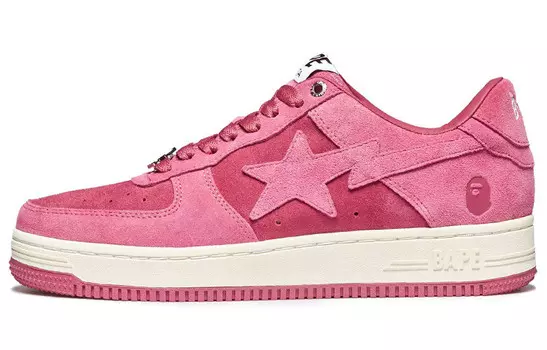 Bape Sta розовая замша A Bathing Ape