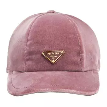 Бархатная бейсболка PRADA