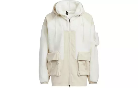 Бархатная куртка мужская белая Adidas, белый
