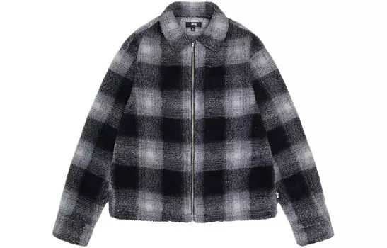 Бархатная куртка унисекс Stussy, фиолетовый