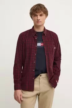 Бархатная рубашка Pepe Jeans MAREL, гранатовый