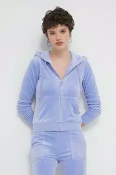 Бархатная толстовка Juicy Couture, синий
