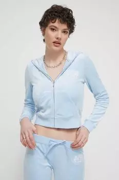 Бархатная толстовка Juicy Couture, синий