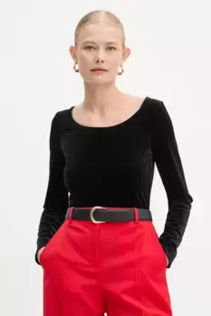 Бархатное боди MICHAEL Michael Kors, черный