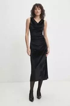 Бархатное платье Answear Lab, черный