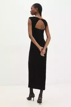 Бархатное платье Answear Lab, черный