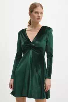 Бархатное платье Answear Lab, зеленый