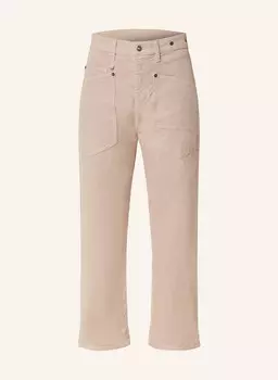 Бархатные брюки baggy MAC, бежевый