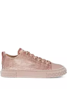 Бархатные кеды Blabber Giuseppe Zanotti, розовый