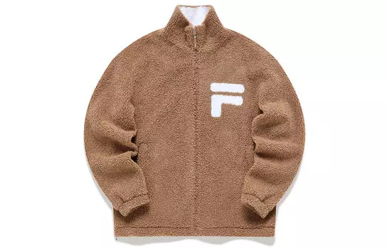 Бархатные куртки унисекс FILA, цвет Camel