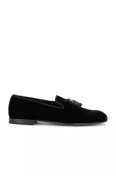 Бархатные лоферы Tom Ford, черный