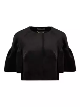 Бархатный жакет Alberta Ferretti, черный