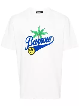 BARROW футболка с принтом, белый