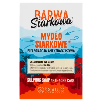 Barwa Siarkowa серное мыло против прыщей, 100 г