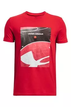 Баскетбольная футболка с мячом снаружи Under Armour, красный